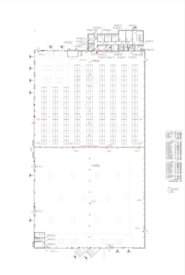 Magazyny Plasson, Warszawa - magazyny do wynajęcia. Plan zagospodarowania.