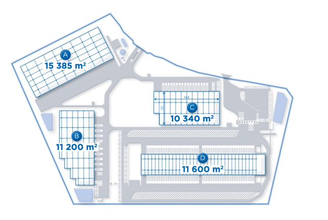 Warehouses PHN Pruszków, Warszawa - warehouses for rent. Site plan.