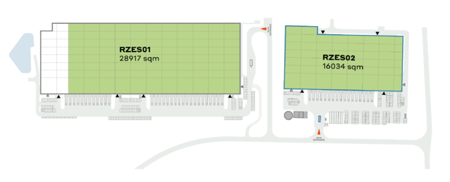Magazyny CTPark Rzeszów, 35-213 Rzeszów - magazyny do wynajęcia. Plan zagospodarowania.