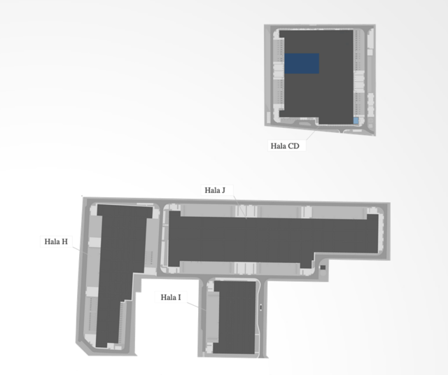 Magazyny Panattoni Park Sosnowiec III, Górny Śląsk - magazyny do wynajęcia. Plan zagospodarowania.