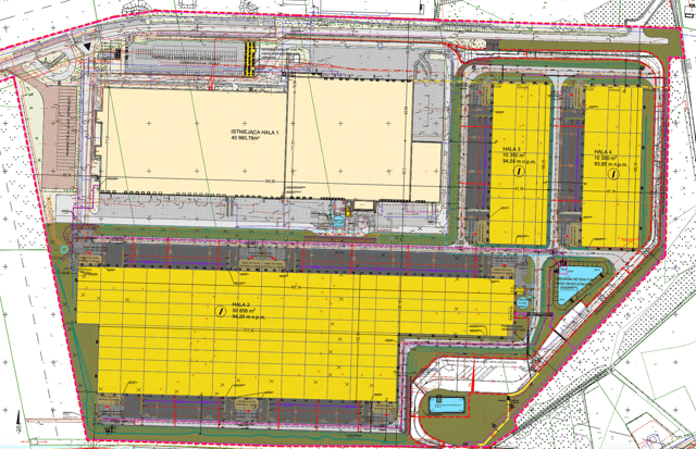 Warehouses Citylink Poznań, 61-070 Poznań - warehouses for rent. Site plan.