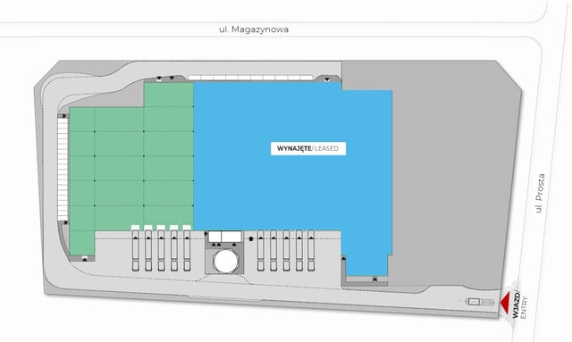 Magazyny LCube Szczecin Goleniów, Szczecin - magazyny do wynajęcia. Plan zagospodarowania.