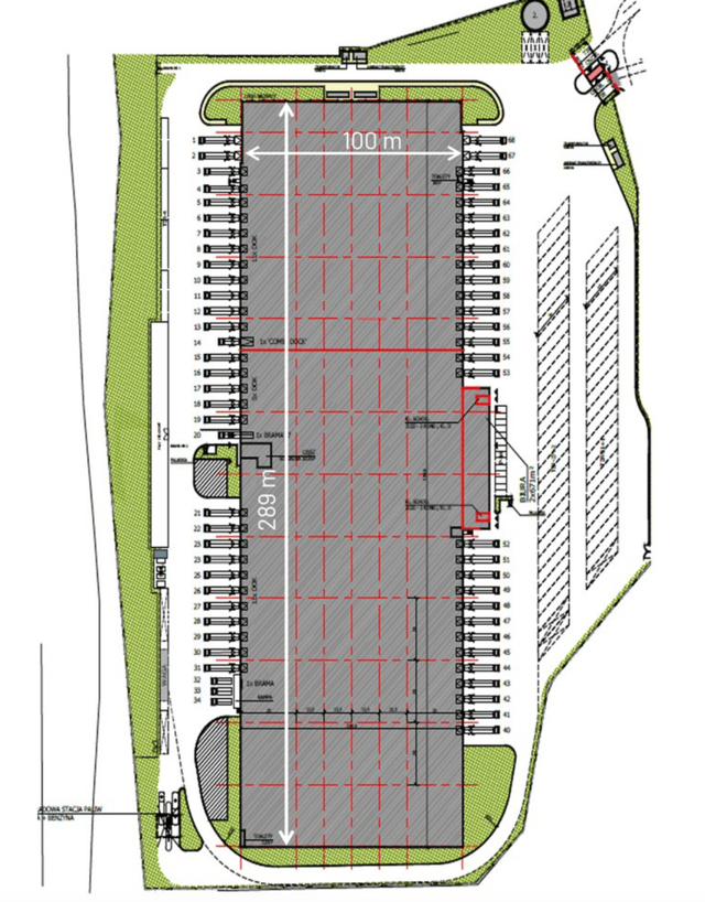 Warehouses BGO Park Tczew, Trójmiasto - warehouses for rent. Plan zagospodarowania.