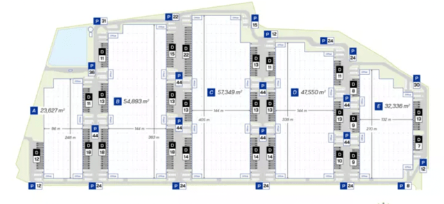Warehouses Panattoni Park Szprotawa, Polska Zachodnia - warehouses for rent. Site plan.