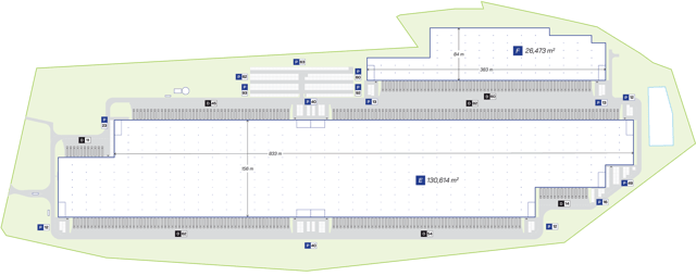 Warehouses Panattoni Wrocław Campus 2, Wrocław - warehouses for rent. Site plan.