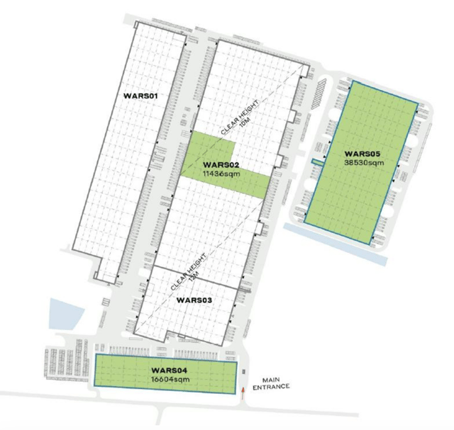 Warehouses CTPark Warsaw South, Warszawa - warehouses for rent. Site plan.