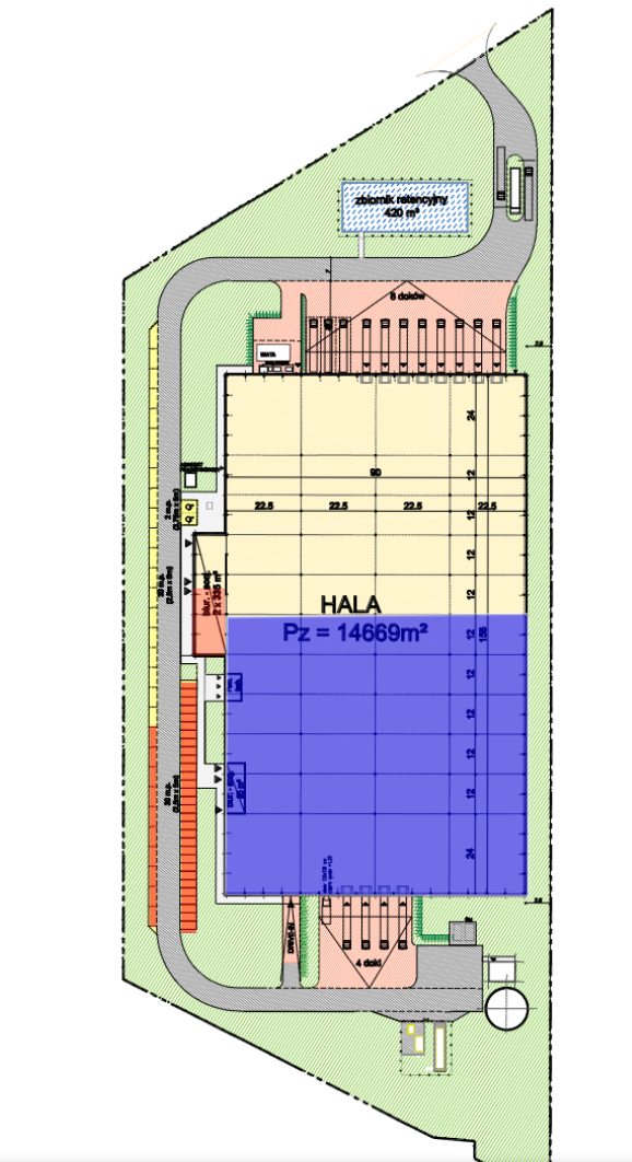 Magazyny Panattoni Park Mińsk Mazowiecki, Warszawa - magazyny do wynajęcia. Plan zagospodarowania.