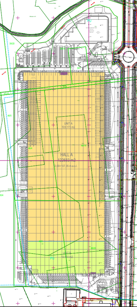 Magazyny Centrum logistyczne Września, Poznań - magazyny do wynajęcia. Plan zagospodarowania.