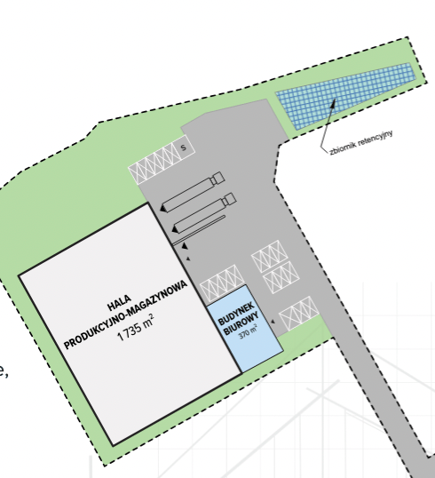 Magazyny Jakon Mysłowice II, Górny Śląsk - magazyny do wynajęcia. Plan zagospodarowania.