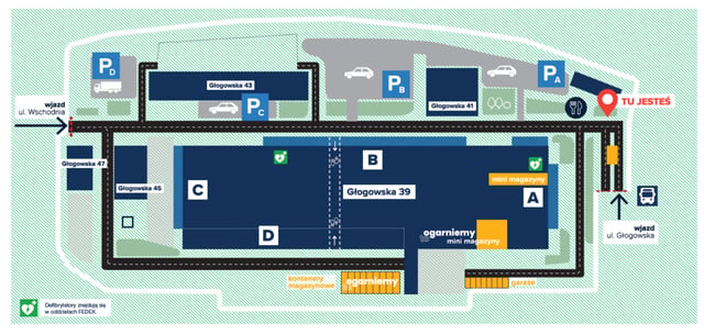 Warehouses Opolskie Centrum Logistyczne, 45-315 Opole - warehouses for rent. Site plan.