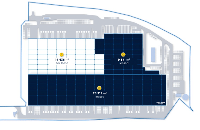 Magazyny Mysłowice Logistics Centre, Górny Śląsk - magazyny do wynajęcia. Plan zagospodarowania.