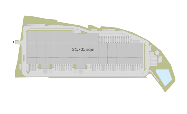 Magazyny 7R City Flex Katowice, Górny Śląsk - magazyny do wynajęcia. Plan zagospodarowania.