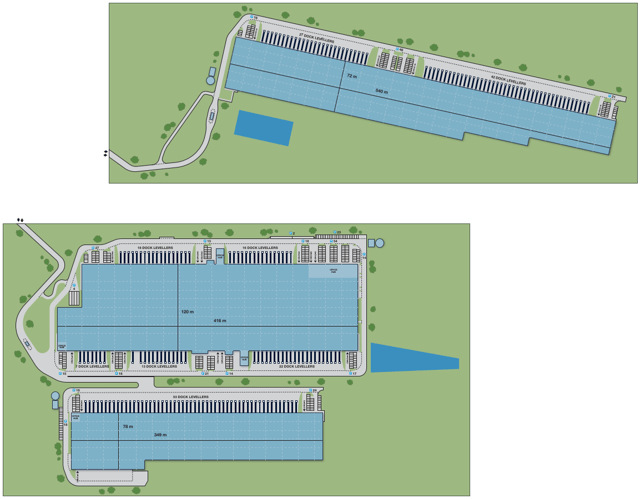 Magazyny Panattoni Park Gdańsk West II, Trójmiasto - magazyny do wynajęcia. Plan zagospodarowania.