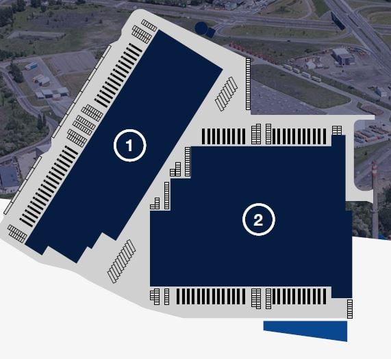 Magazyny ELI Ruda Śląska, Górny Śląsk - magazyny do wynajęcia. Plan zagospodarowania.