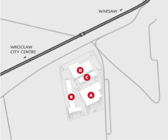 Magazyny SEGRO Park Wrocław Bierutowska, 51-317 Wrocław - magazyny do wynajęcia. Plan zagospodarowania.