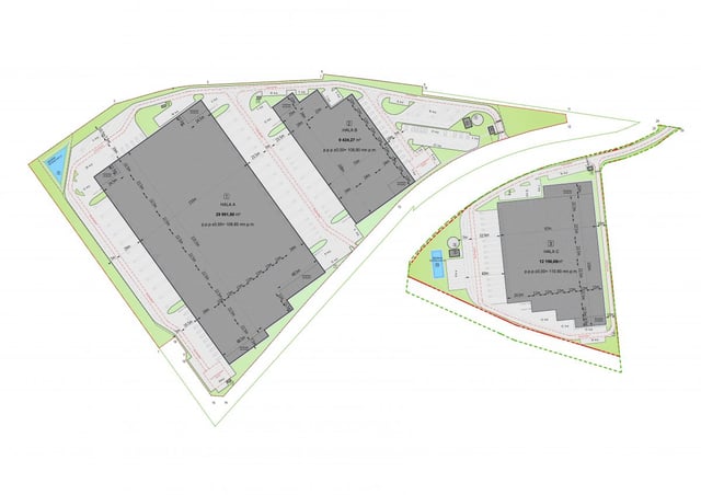 Warehouses Park Logistyczny Kutno, Polska Centralna - warehouses for rent. Site plan.