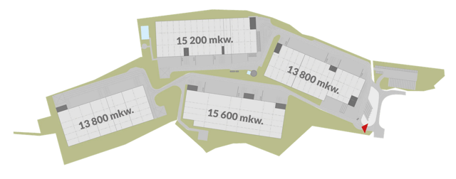 Warehouses Beskid Logistics Centre, Górny Śląsk - warehouses for rent. Plan zagospodarowania.