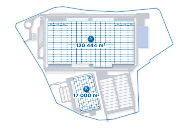 Warehouses Hillwood Olsztynek, Polska Wschodnia - warehouses for rent. Plan zagospodarowania.