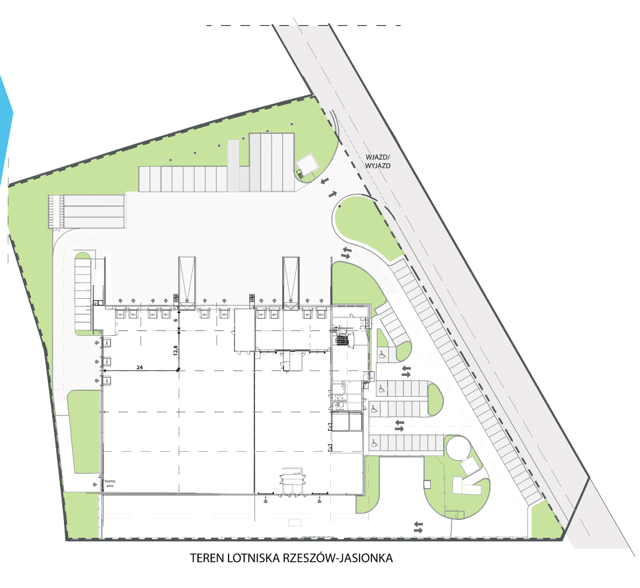 Magazyny Waimea Logistic Park Rzeszów-Jasionka, Rzeszów - magazyny do wynajęcia. Plan zagospodarowania.