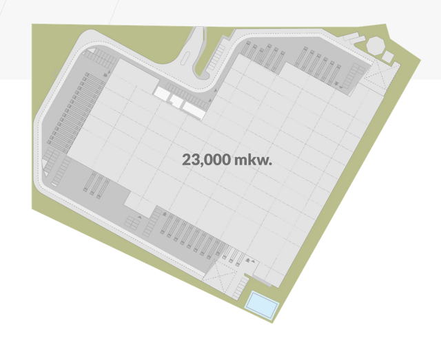 Magazyny SEGRO Centre Wrocław Małuszów, Wrocław - magazyny do wynajęcia. Plan zagospodarowania.