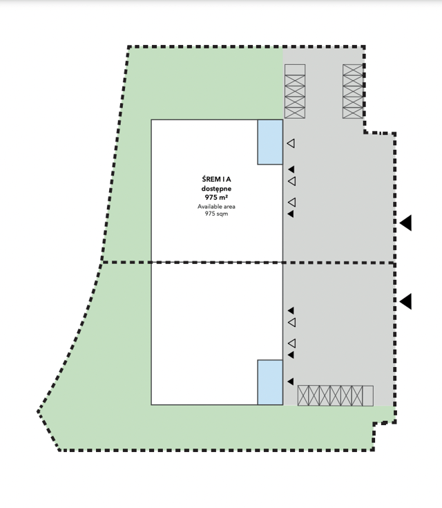 Magazyny Jakon Śrem, Poznań - magazyny do wynajęcia. Plan zagospodarowania.