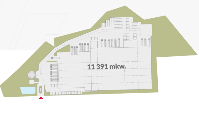 Warehouses GLP Gdańsk II, Trójmiasto - warehouses for rent. Site plan.