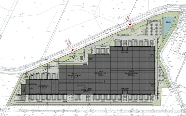 Magazyny BIK Park Wrocław I, Wrocław - magazyny do wynajęcia. Plan zagospodarowania.