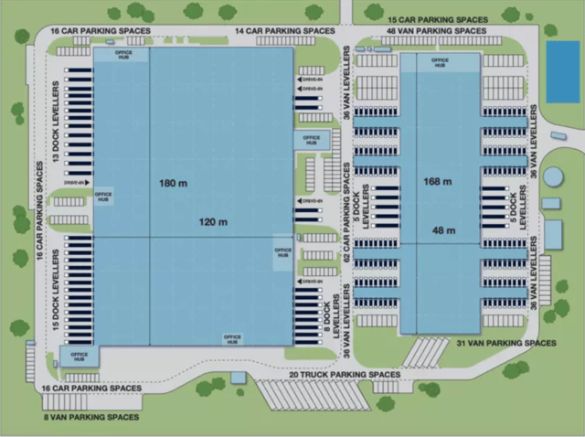 Warehouses Panattoni Park Kalisz, Poznań - warehouses for rent. Site plan.