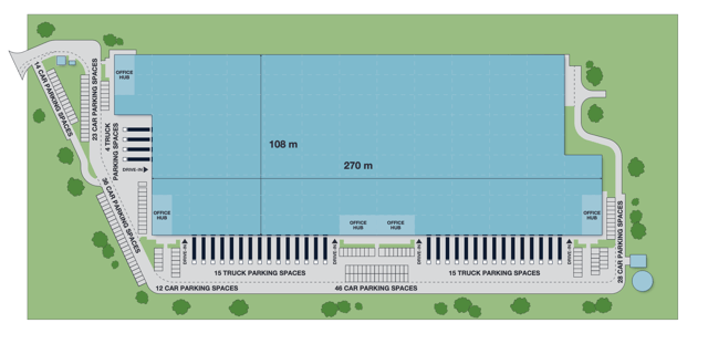 Warehouses Panattoni Park Szczecin V, 70-896 Szczecin - warehouses for rent. Site plan.