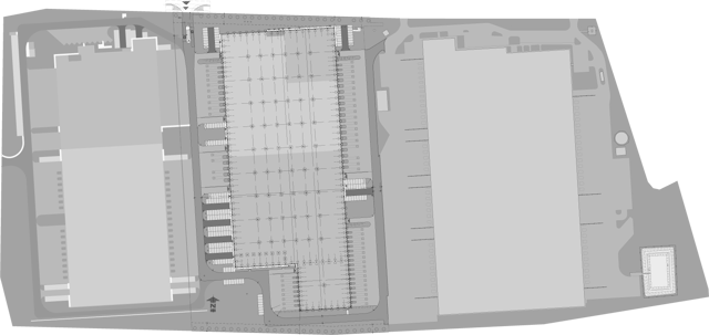 Magazyny Panattoni Park Poznań IV, Poznań - magazyny do wynajęcia. Plan zagospodarowania.