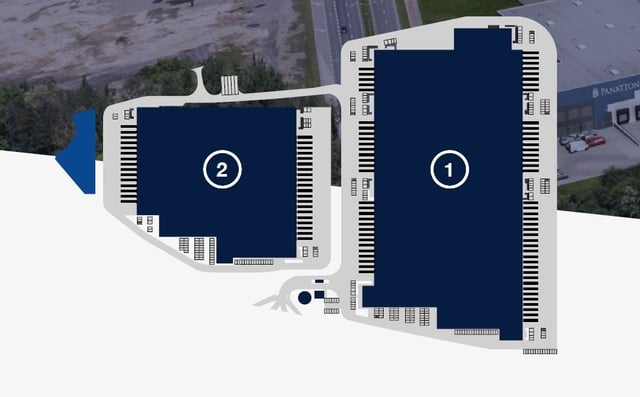 Warehouses Panattoni Park Ruda III, Górny Śląsk - warehouses for rent. Site plan.