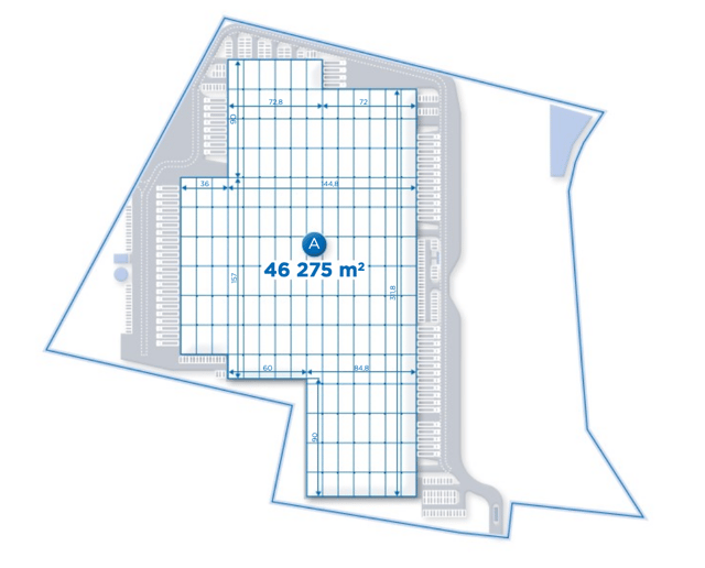 Magazyny Hillwood Janki II, Warszawa - magazyny do wynajęcia. Plan zagospodarowania.