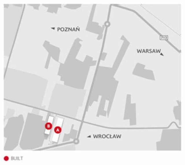 Magazyny SEGRO Park Łódź, Polska Centralna - magazyny do wynajęcia. Plan zagospodarowania.