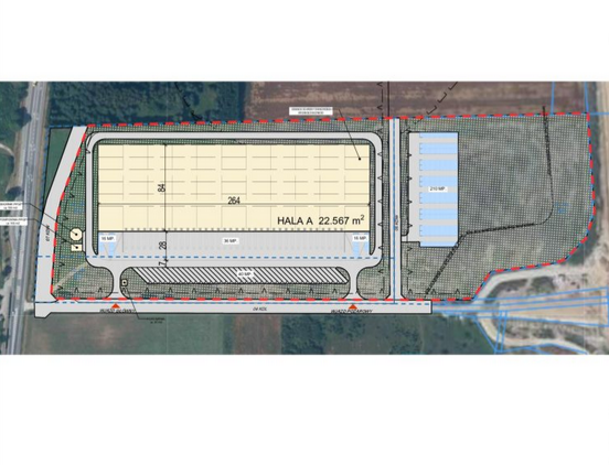 Warehouses Next Step Goleniów, Szczecin - warehouses for rent. Plan zagospodarowania.