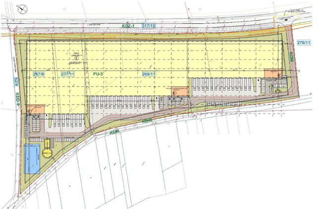 Magazyny Redkom Logistic Park Opole, Opole - magazyny do wynajęcia. Plan zagospodarowania.