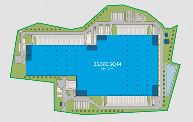Warehouses GLP Warsaw III Logistics Centre, Warszawa - warehouses for rent. Site plan.