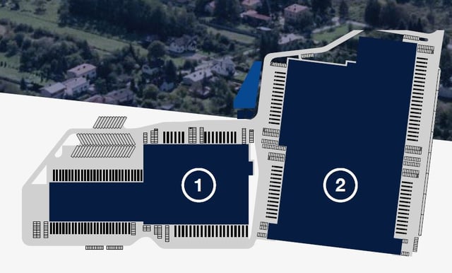 Magazyny Sosnowiec Distribution Center, Górny Śląsk - magazyny do wynajęcia. Plan zagospodarowania.